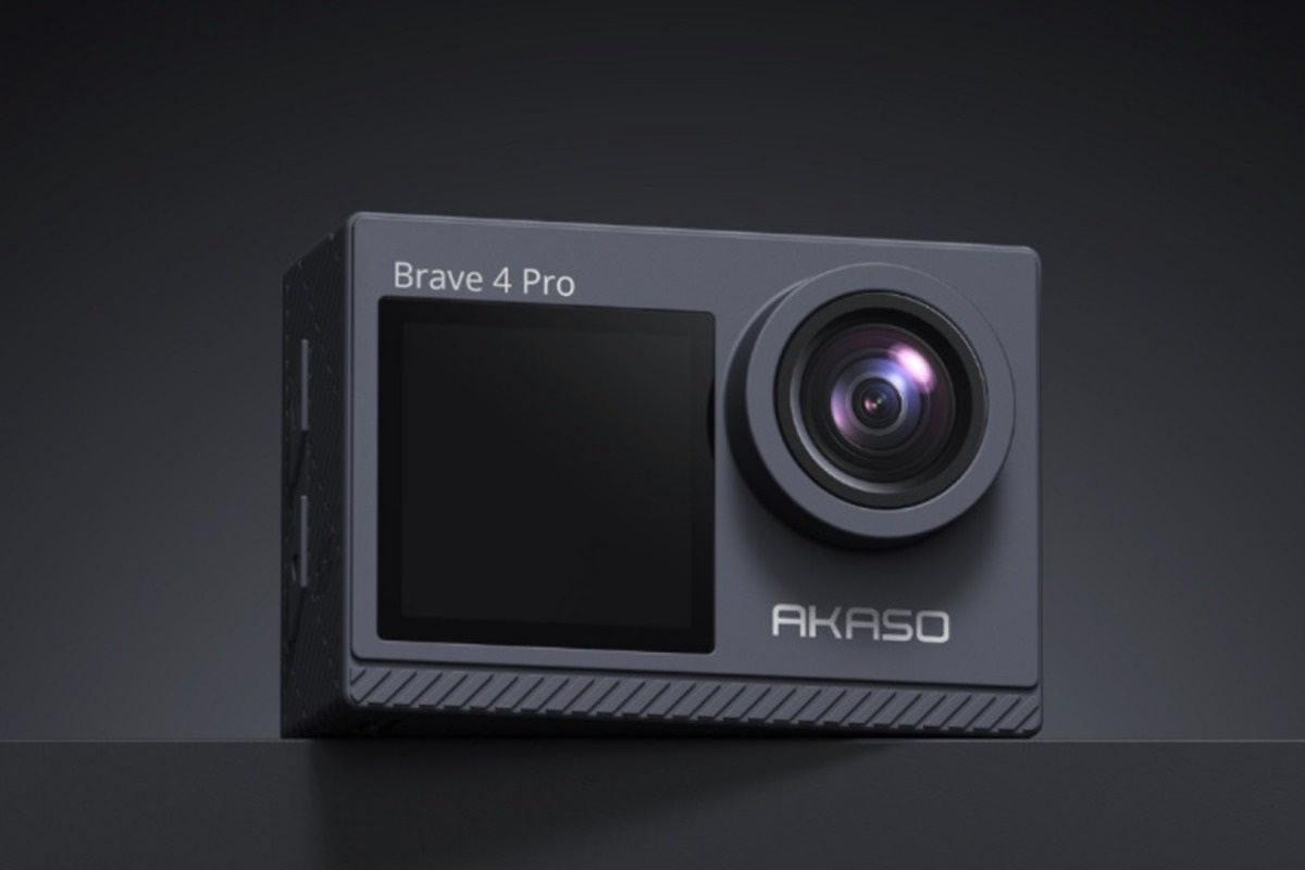 Melhores Câmeras para Capacete - AKASO Brave 4 4K 20MP WiFi Action Camera Ultra HD