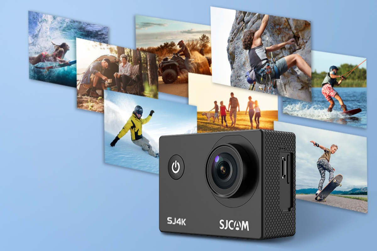 Melhores Câmeras para Capacete - Câmera Sjcam Sj4000 Air Full HD 4K Original Wi-Fi e Display